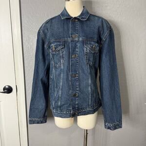 Gap Mens Icon Denim Jacket, Medium Wash, L 734276